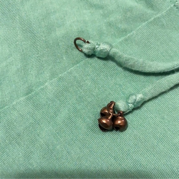 Anthropologie Top Bundle 2 Green Bells Cutout Red White Stripe Eyelet T-Shirt - Picture 7 of 16